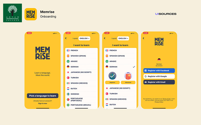 معرفی اپلیکیشن memrise